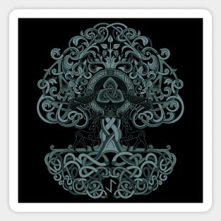 Norse Tree of Life Yggdrasil Pagan Viking Mythology Magnet